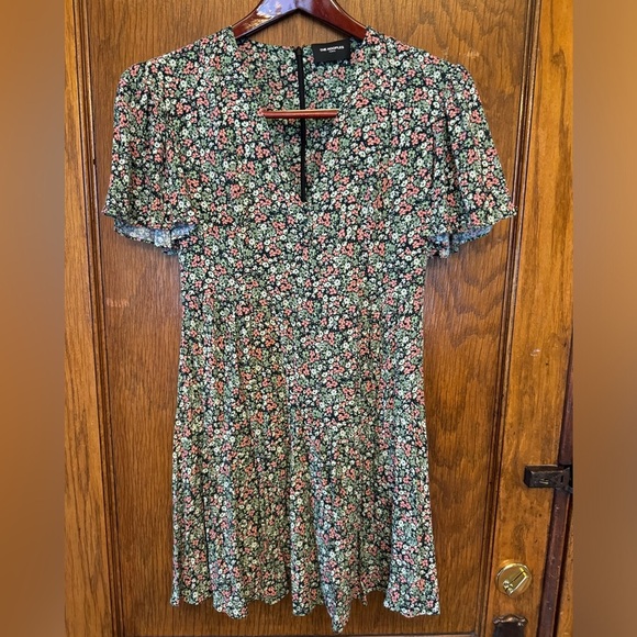 The Kooples Short Printed Dress with Buttons SIZE 1 - Picture 5 of 5